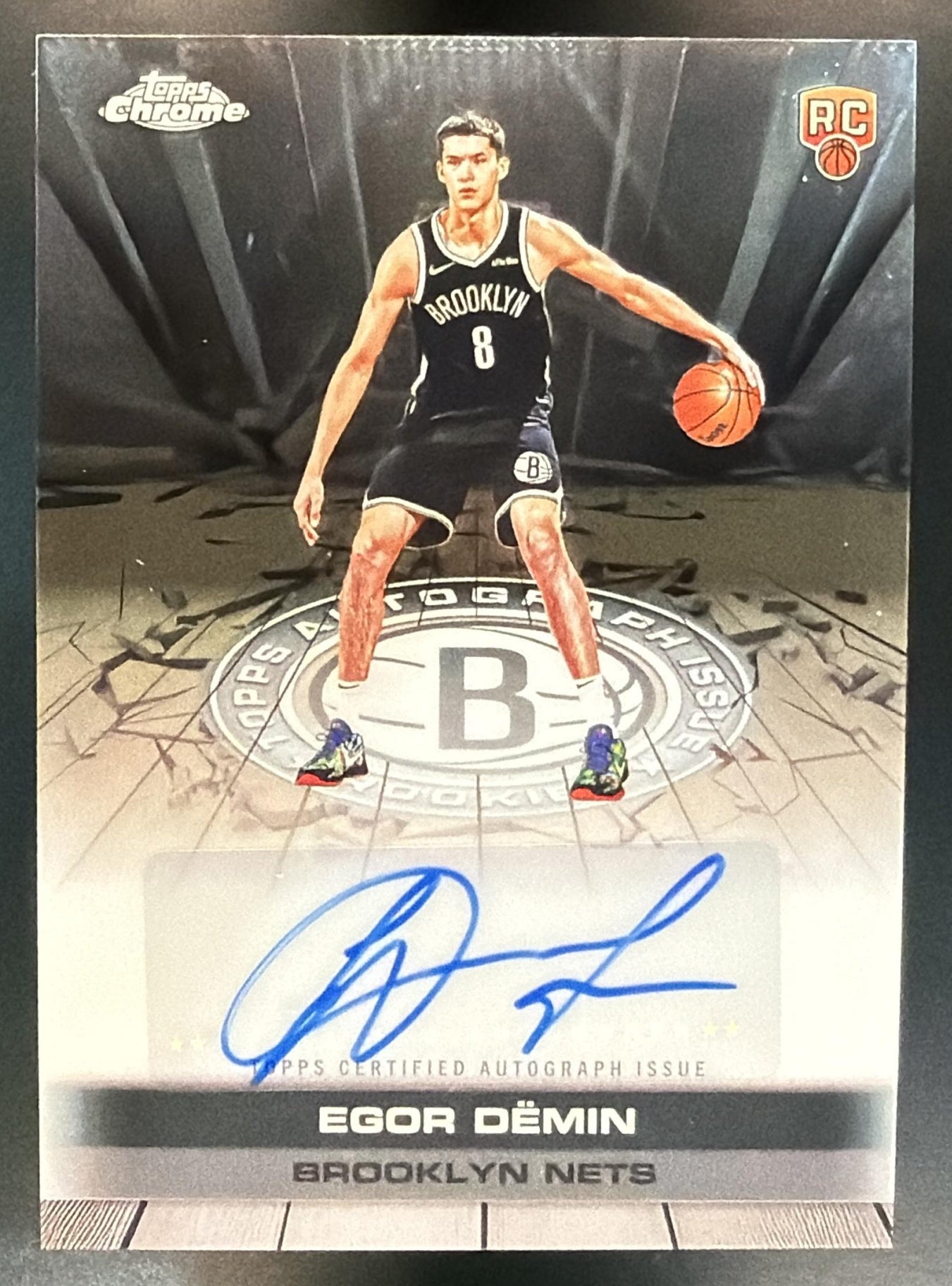 2025-26 Topps Chrome Egor Demin #TAUR2-ED Certified Auto Issue Rookies RC Nets — front