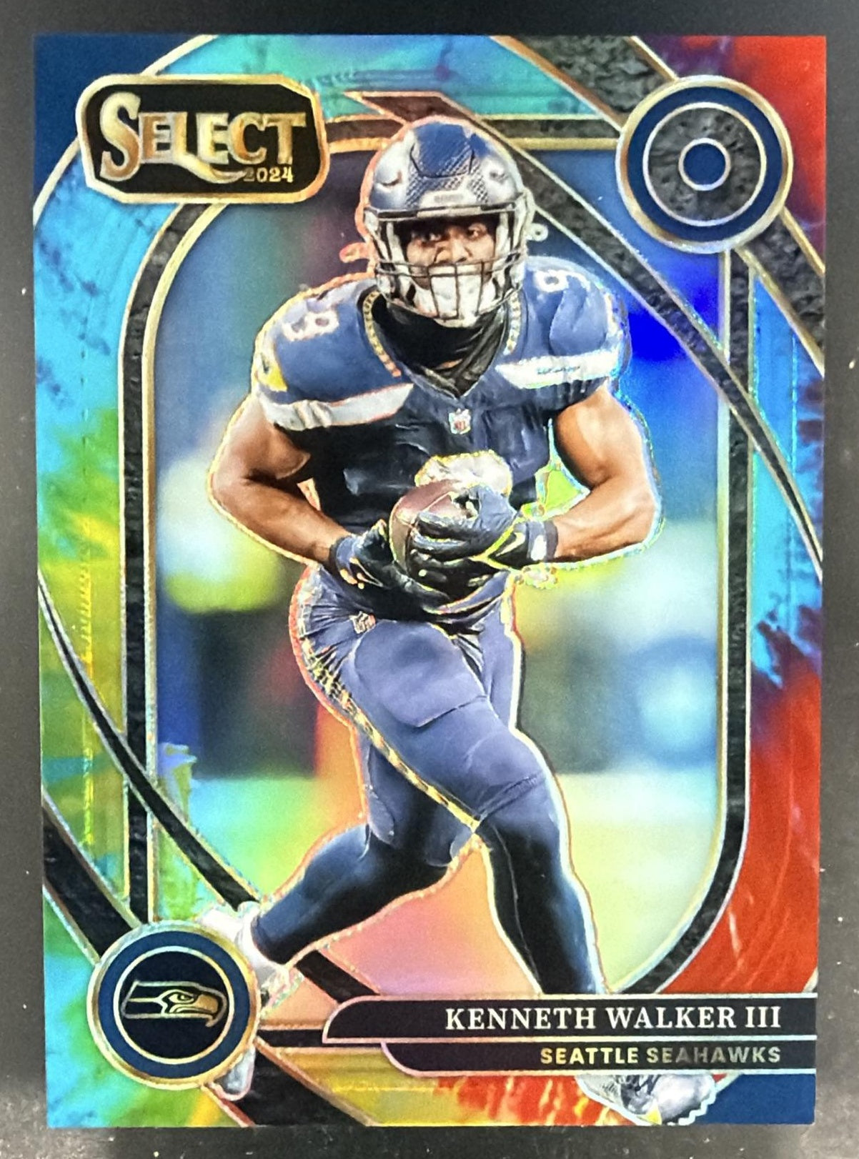 2024 Panini Select Kenneth Walker III #276 Club Tie-Dye Prizm 21/25 Seahawks — front