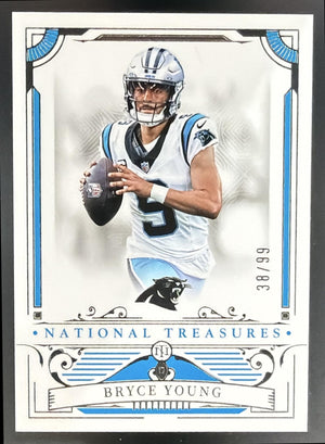 2025 Panini National Treasures Bryce Young #13 38/99 Panthers