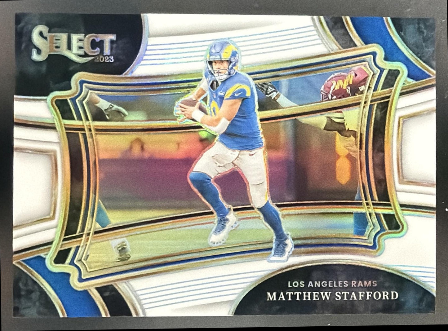 2023 Panini Select Matthew Stafford #356 White Prizms 14/35 Field Level Rams — front