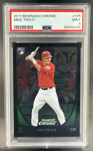 2011 Bowman Chrome Mike Trout #175 RC Angels PSA 9
