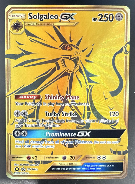 2016-19 Pokemon SM Black Star Promos Solgaleo #SM104 — front