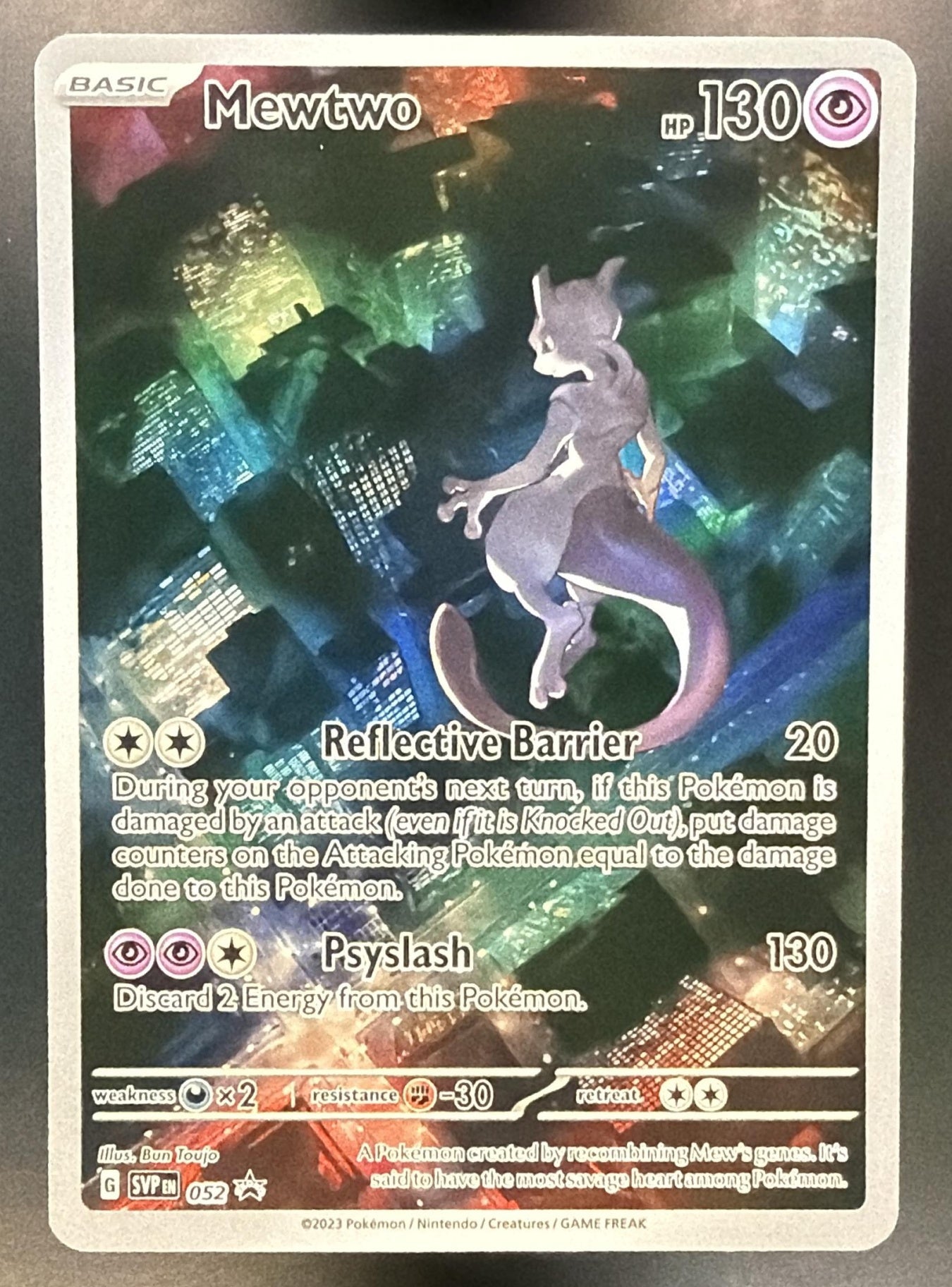 Pokemon SV Black Star Promos Mewtwo #052 2023 — front
