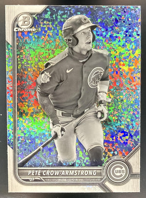 2022 Bowman Chrome Pete Crow-Armstrong Black and White Mini Diamond Refractor