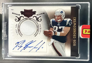 2010 Panini Plates & Patches Rob Gronkowski #229/699 RC Auto Patriots