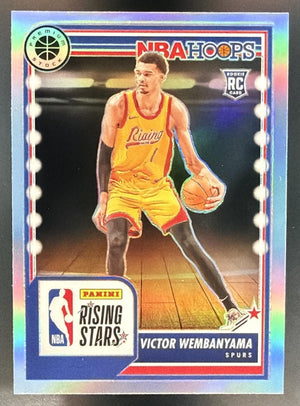 2023 Panini Hoops Premium Stock Victor Wembanyama Rising Stars Silver Prizm RC