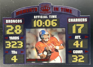 1996 Pacific Litho-Cel John Elway #MT-8 Moments in Time Broncos