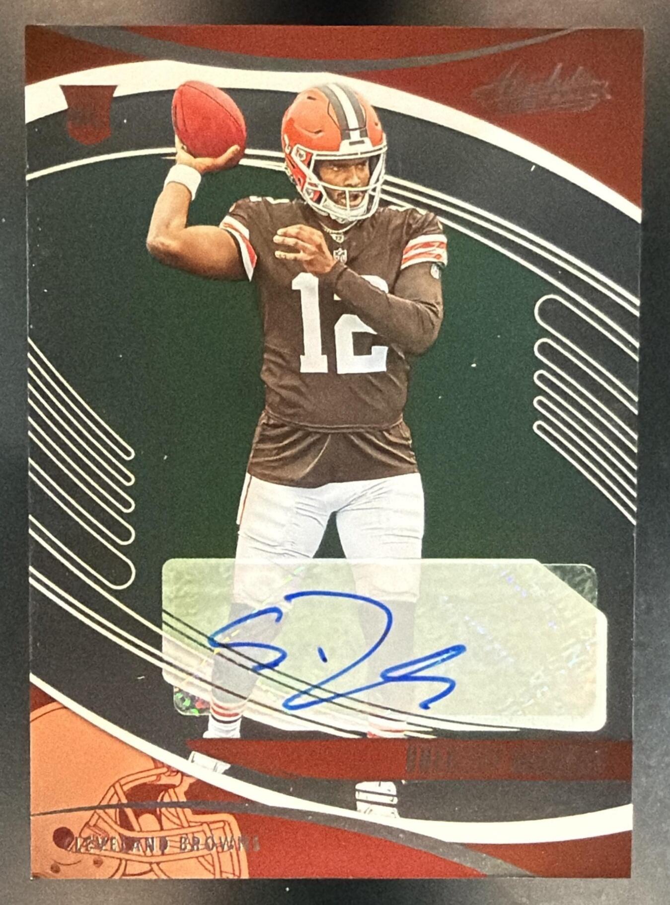 2025 Panini Absolute Shedeur Sanders #177 Signature Rookies RC Auto Browns — front