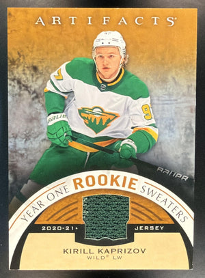 2021 Upper Deck Artifacts Kirill Kaprizov #RS-KK Year One Rookie Sweaters MEM
