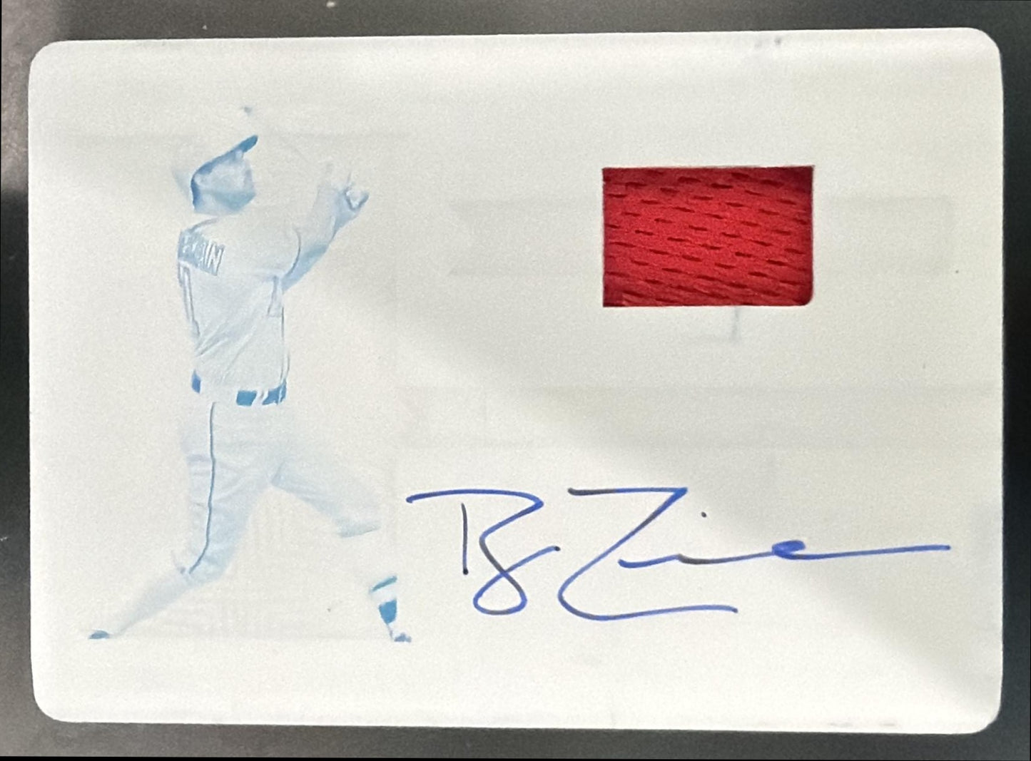 2023 National Treasures Ryan Zimmerman Materials Printing Plate 1/1 MEM Auto — front