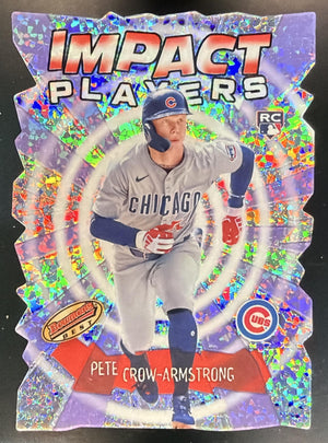 2024 Bowman's Best Pete Crow-Armstrong Impact Players Mini Diamond Refractor RC
