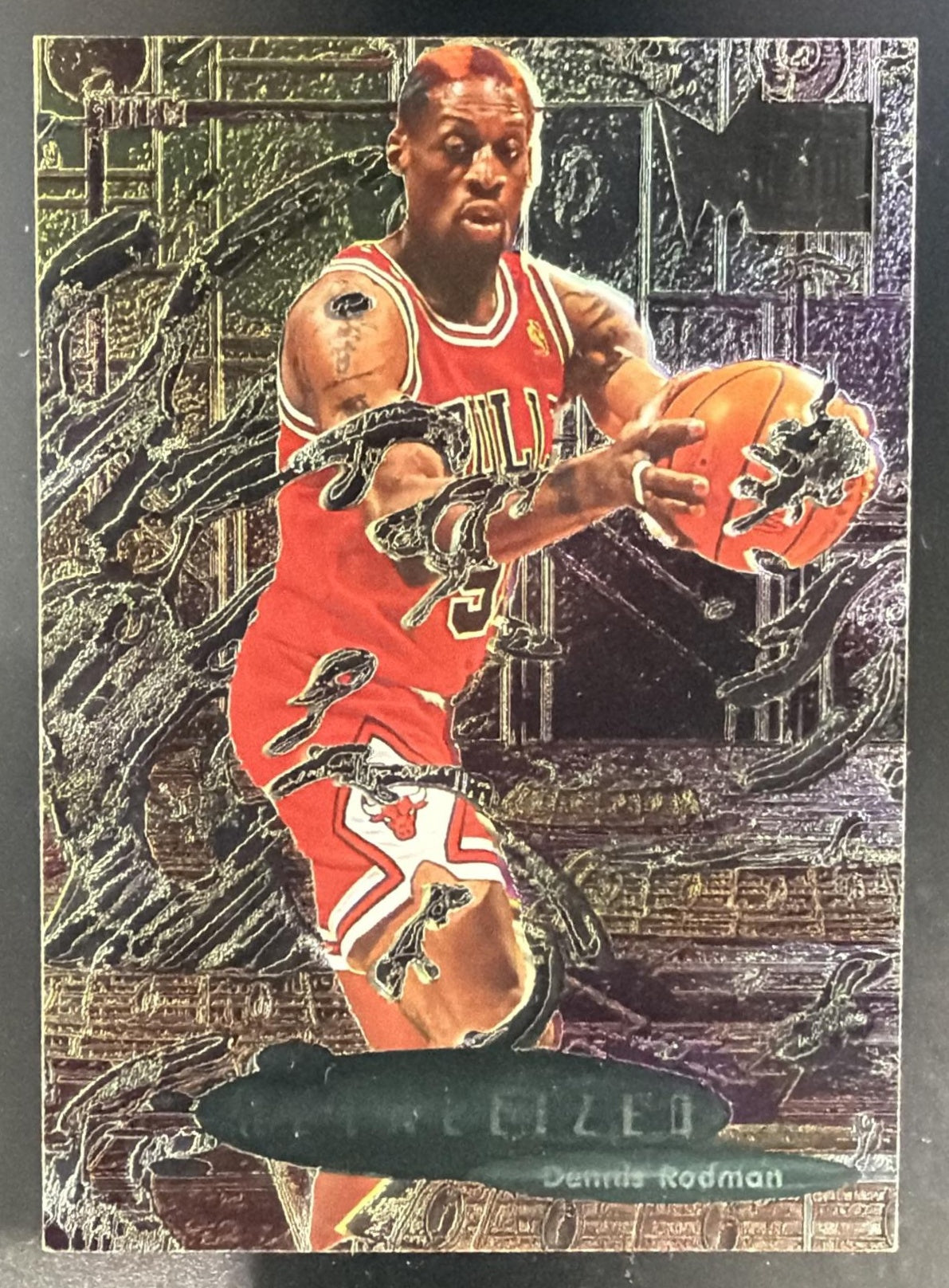 1996 Skybox Metal Dennis Rodman #231 Bulls — front