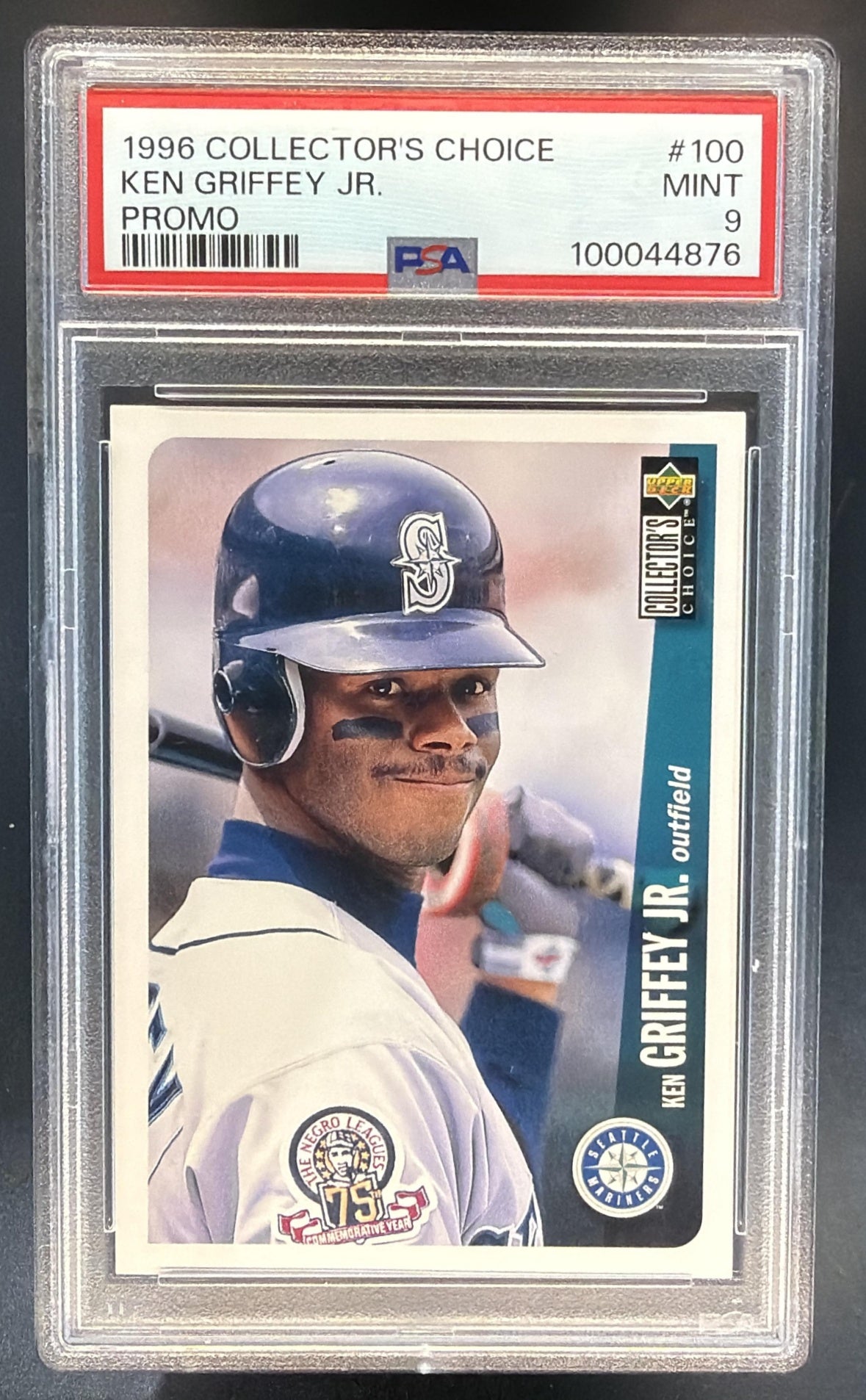 1996 Upper Deck Ken Griffey Jr. #100 Promo Mariners PSA 9 — front