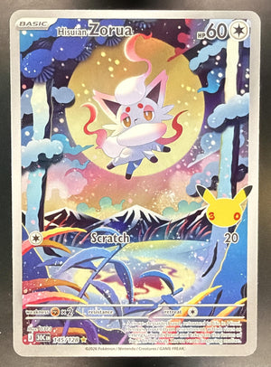 2026 Pokemon 30th Celebration Hisuian Zorua #145/128 Illustration Rare