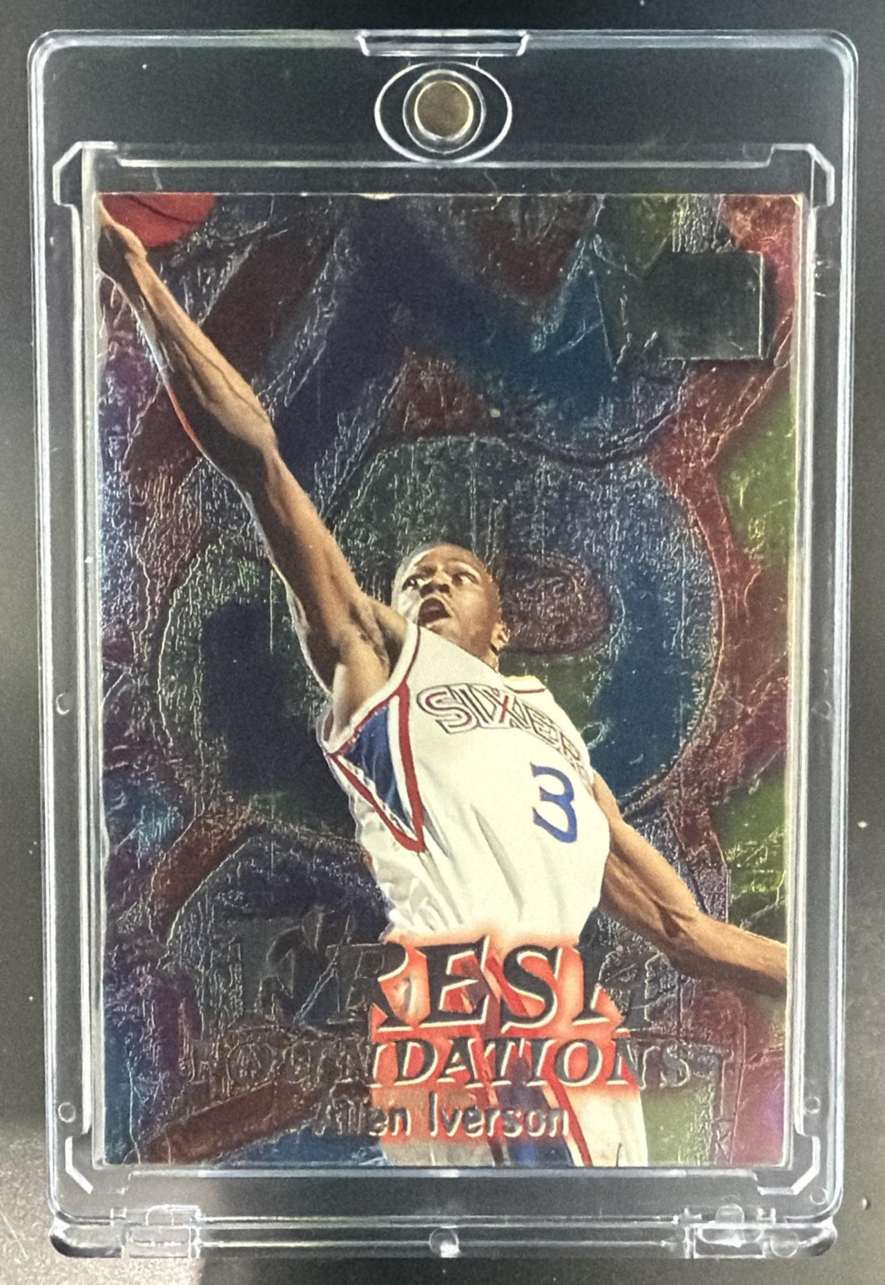 1996 Skybox Metal Allen Iverson #236 76ers — front