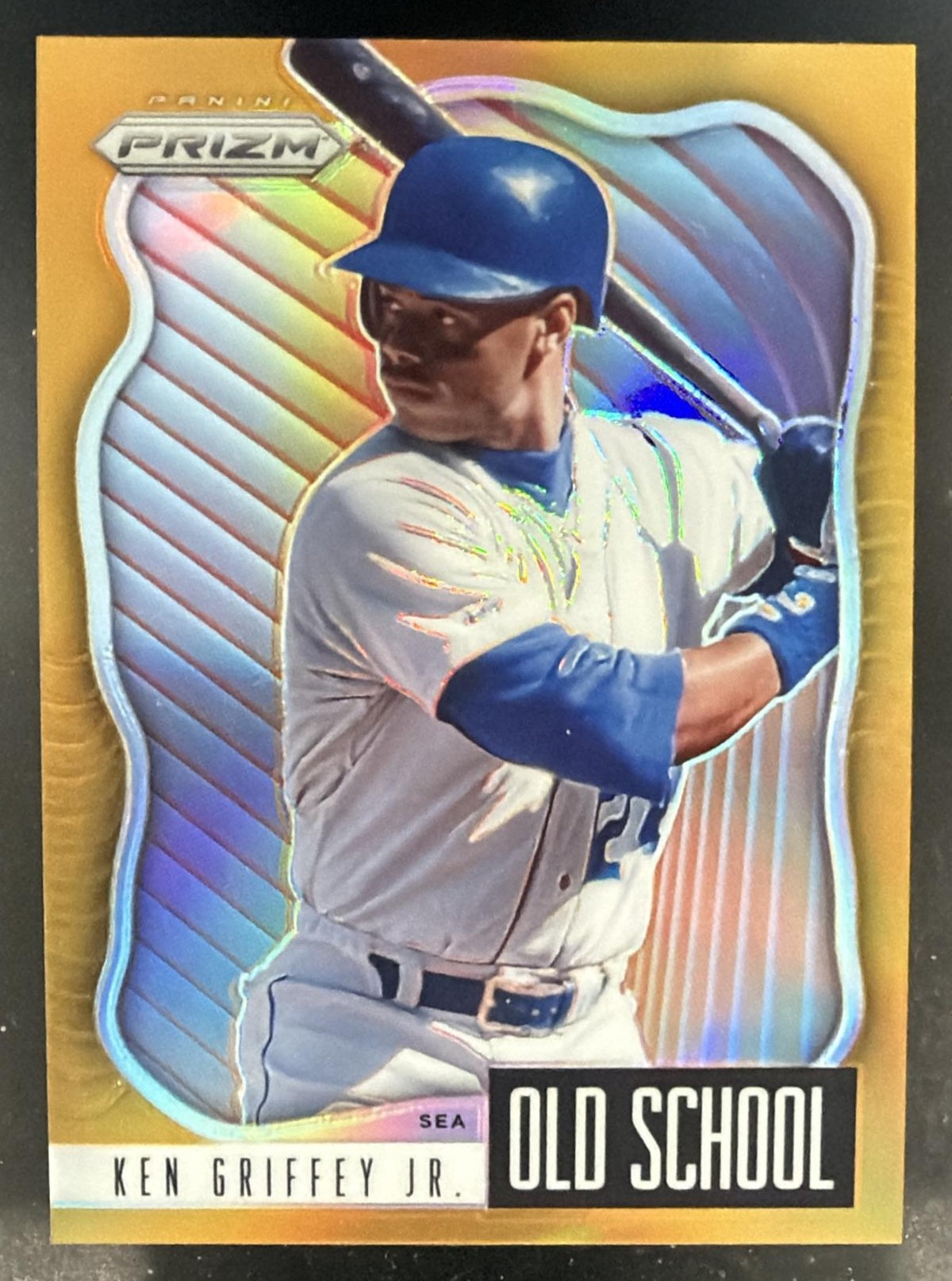 2021 Panini Prizm Ken Griffey Jr. #OS-2 Old School Neon Orange 50/100 Mariners — front