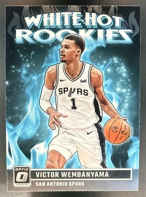 2023-24 Panini Donruss Optic Victor Wembanyama #2 White Hot Rookies RC Spurs