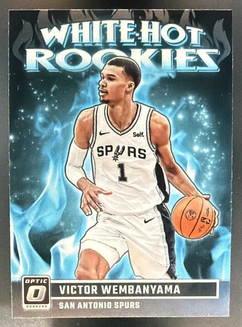 2023-24 Panini Donruss Optic Victor Wembanyama #2 White Hot Rookies RC Spurs — front