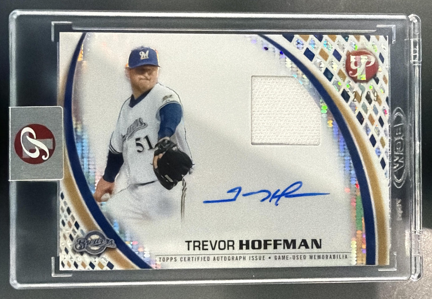 2026 Topps Pristine Trevor Hoffman #PPAR-TH Pieces Auto Relic Refractor /99 MEM — front