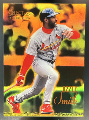 1995 Pinnacle Select Certified Ozzie Smith #55 Mirror Gold Cardinals