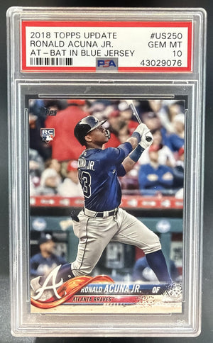 2018 Topps Update Ronald Acuna Jr. #US250 RC Braves PSA 10