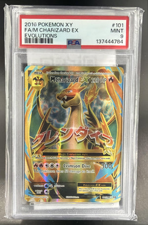 2016 Pokemon XY Evolutions M Charizard EX #101/108 PSA 9