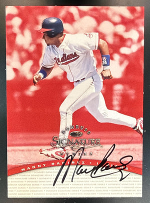 1997 Donruss Signature Series Manny Ramirez Auto Indians
