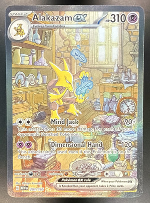 2023 Pokemon SV 151 Alakazam ex #201/165 Special Illustration Rare
