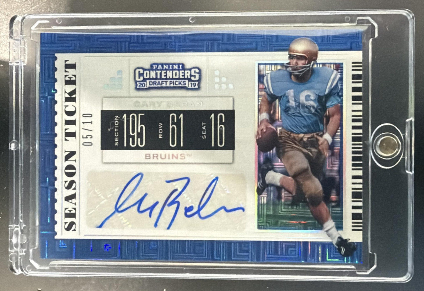 2019 Contenders Draft Picks Collegiate Gary Beban Ticket Signatures /10 Auto — front