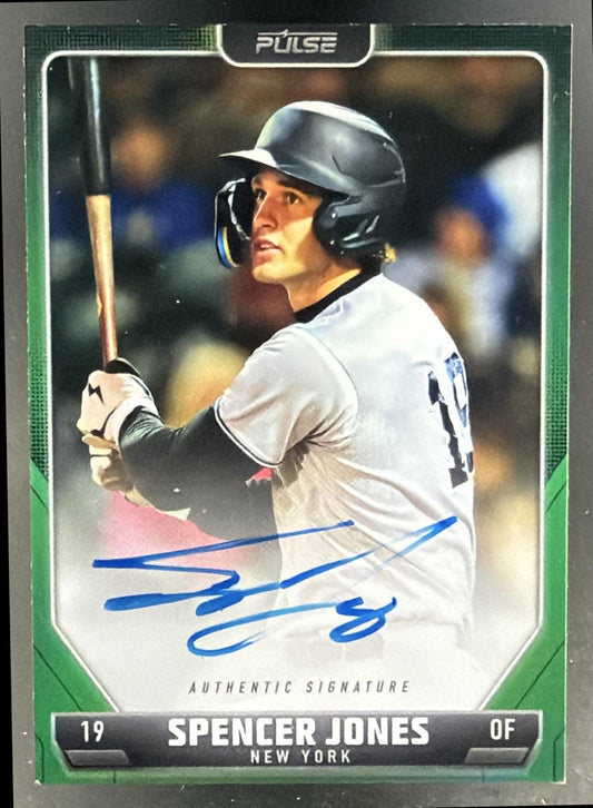 2024 Pulse Futures Edition Spencer Jones #A-SJO Auto Yankees — front