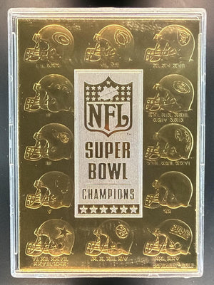 1997 Score Board 24kt Gold Super Bowl Champions
