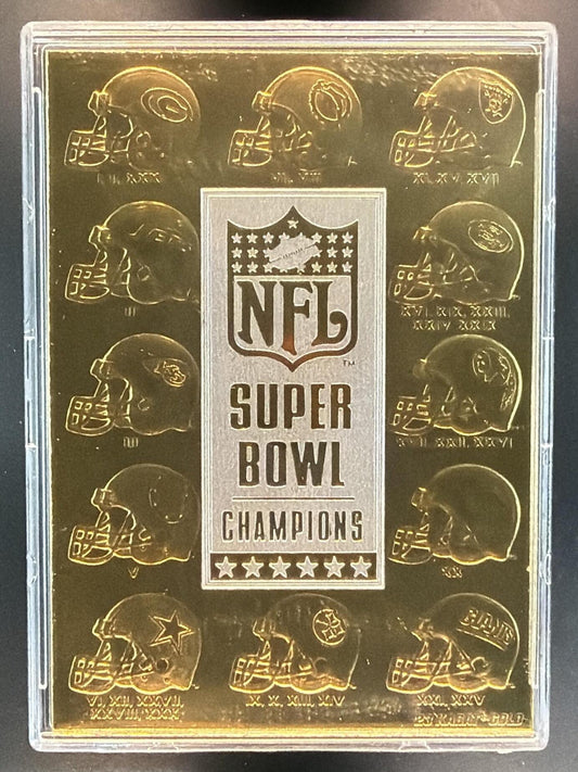 1997 Score Board 24kt Gold Super Bowl Champions — front