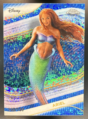 2025 Topps Chrome Disney Ariel #63 Blue Mini Diamond Refractor 140/150