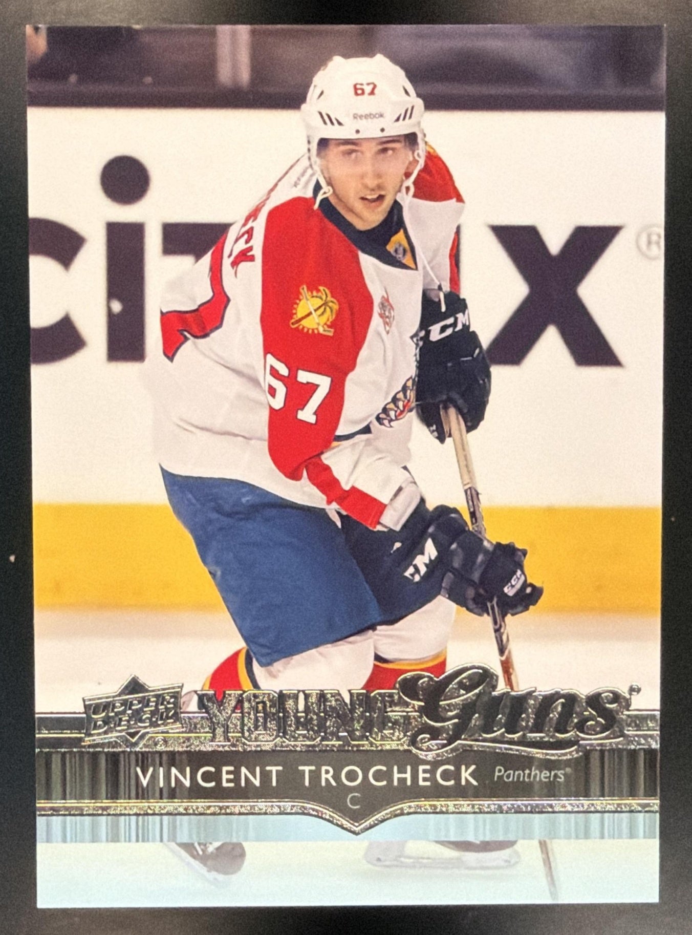 2014-15 Upper Deck Vincent Trocheck #226 Young Guns RC Panthers — front