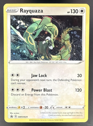 Pokemon Sword & Shield Black Star Promos Rayquaza #SWSH029 2020