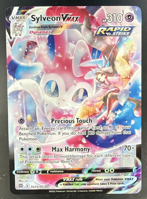2022 Pokemon Sword & Shield Brilliant Stars Sylveon VMAX #TG15/TG30