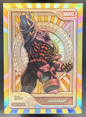 2026 Topps Mint Marvel Juggernaut #37 Bronze Gold Foil 39/50