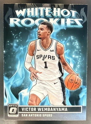 2023-24 Panini Donruss Optic Victor Wembanyama #2 White Hot Rookies RC Spurs