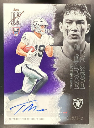 2025 Topps Signature Class Tommy Mellott #236 Rookie Auto Purple Foil /100 RC