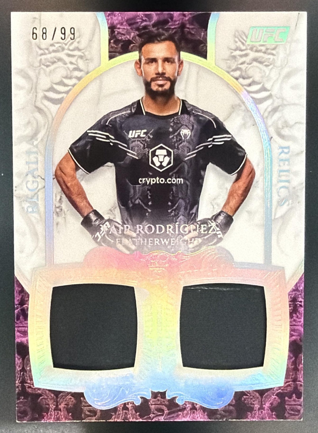 2025 Topps UFC Royalty Yair Rodriguez #RR-YR Regalia Relics 68/99 MEM — front