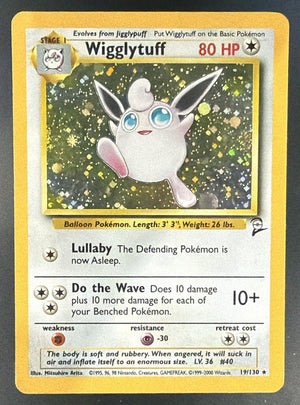 2000 Pokemon Set 2 Wigglytuff #19/130 Holo