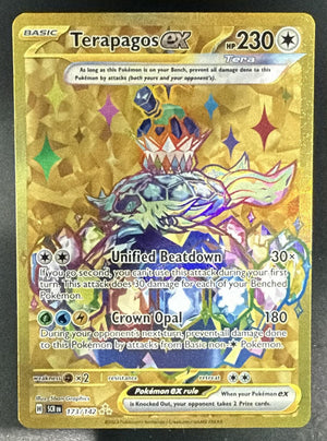 2024 Pokemon Stellar Crown Terapagos ex #173/142 Stamp