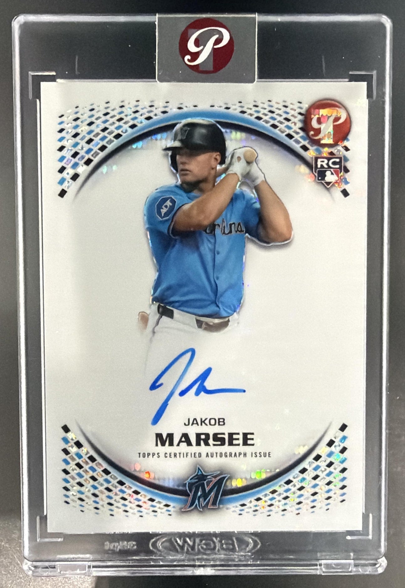 2026 Topps Pristine Jakob Marsee #PA-JMA Auto Refractor RC Marlins — front