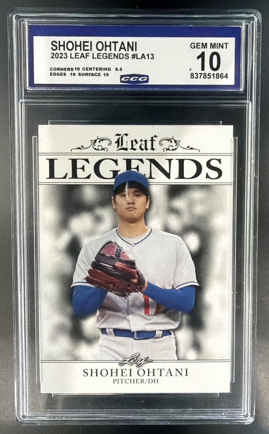 2023 Leaf Legends Shohei Ohtani CCG 10 — front