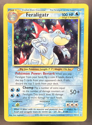 2000 Pokemon Neo Genesis Feraligatr #4/111 Holo