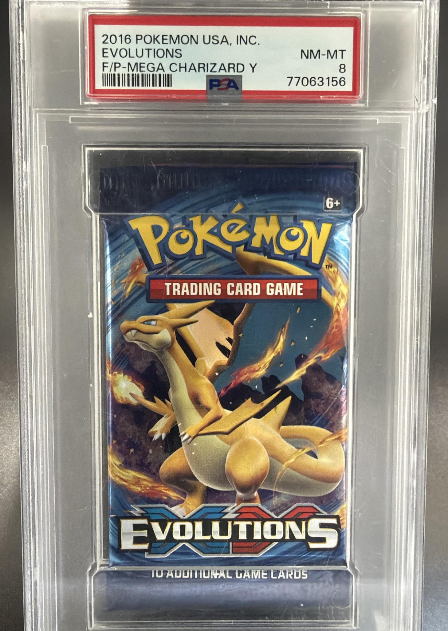 2016 Pokemon XY Evolutions Pack PSA 8 — front