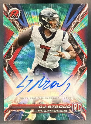 2023 Topps Resurgence CJ Stroud Rookie Signatures Teal Surge /149 RC Auto