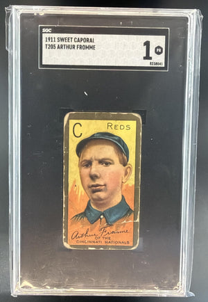 1911 Sweet Caporal T205 Arthur Fromme Reds SGC 1