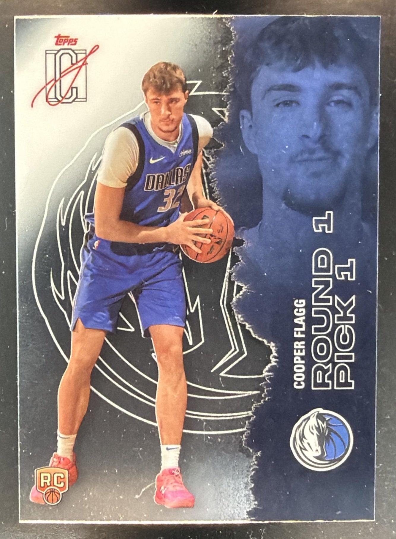 2025-26 Topps Signature Class Cooper Flagg #101 Chrome Rookie RC Mavericks — front