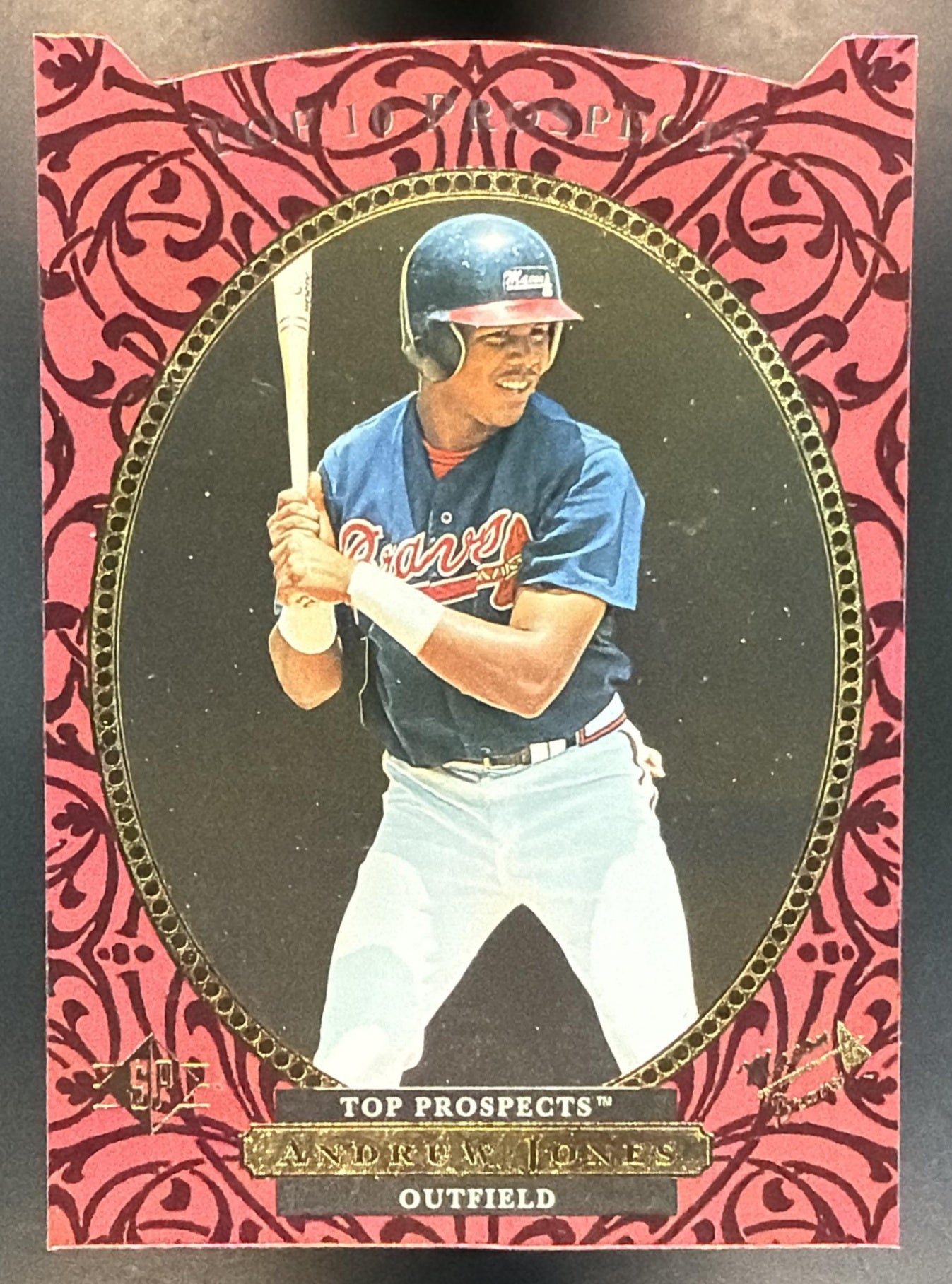1995 SP Top Prospects Andruw Jones #1 RC — front